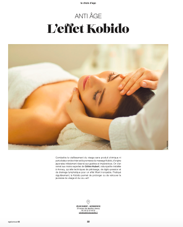 Article Kobido Céline Hubert Naturopathe